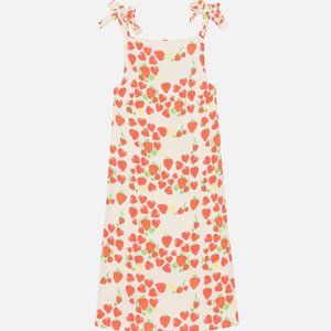 Helmstedt Strawberry Printed Linen-Blend Midi Dress size Small